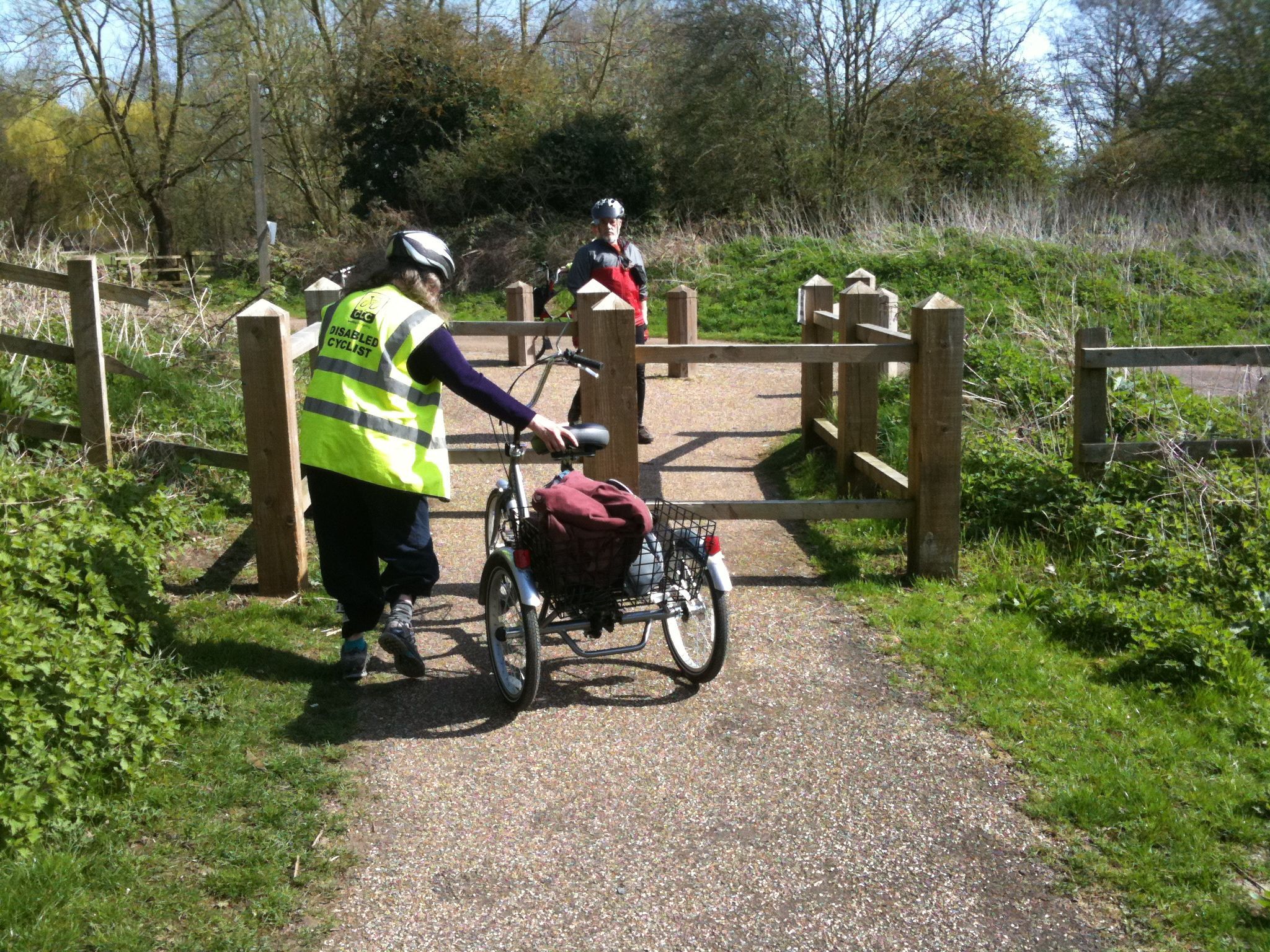 Disabled cyclists often struggle with barriers